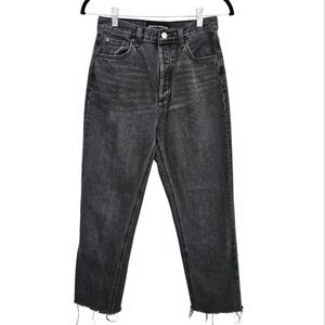 Denim Forum The Nina Stovepipe Black Denim Jeans Size 26